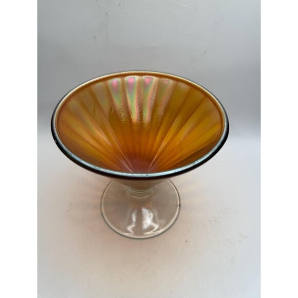 Vintage Fenton Art Glass #735 Grecian Gold /Marigold Carnival Glass 1/2 lb Foo - Picture 7 of 10